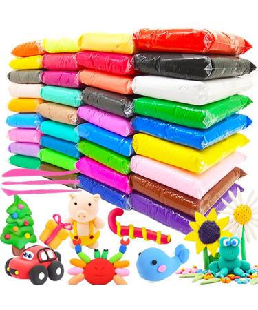 36 Colors Air Dry Clay Ultra Light Modeling Clay DIY Magic Clay with Tools  for Arts and Crafts Gifts Kids 36colors