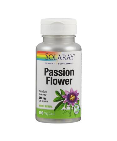 Solaray Passion Flower Aerial 350 mg VCapsules, 100 Count