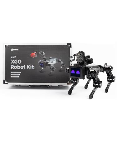 ELECFREAKS CM4 XGO Robotic Dog V2 Kit for Raspberry Pi with an Arm 15 Movable Joint Python Programming AI Bionic Robot Kit STEM Educational Teaching Project for Open Source Hardware