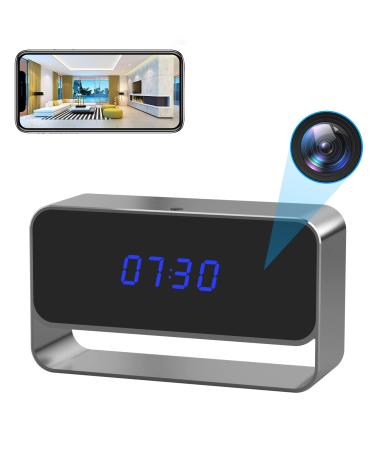 GooSpy Hidden Camera Clock WiFi Spy Camera FHD1080P Wireless Secret Nanny Cam Small Surveillance Security Cams Enhanced Night Vision Motion Detection Alert