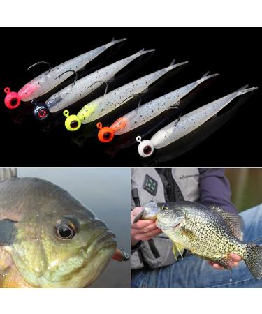 16 Pack- 2.5 Galaxy Crappie Soft Plastic Baits