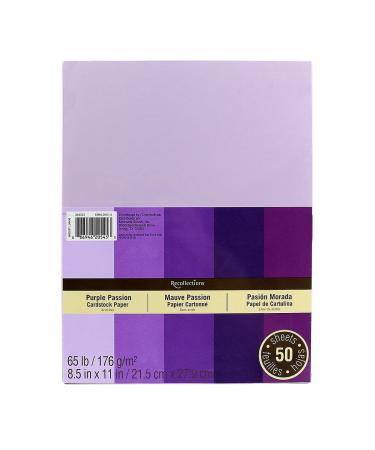 MICHAELS Purple Passion 8.5   x 11   Cardstock Paper by Recollections   50 Sheets