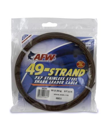 American Fishing Wire Monel Trolling Wire (Single Strand) Bright 300 Feet,  15 Pound Test