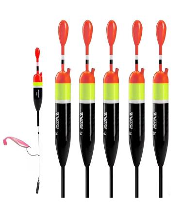 10pcs Fishing Bobbers Weighted Floats EVA Foam Snap-on Trout Crappie Bass  M/L