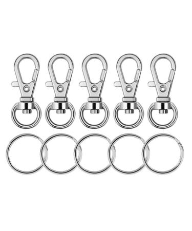 Gold Keychain Rings for Craft Paxcoo 100pcs Keychain Hardware Kit