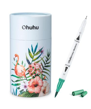 Markers for Adult Coloring, Ohuhu 60 Colors Art Marker Dual Brush
