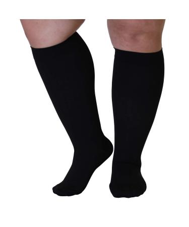 Mojo Compression Socks - Women's Thigh-High Leg Sleeves for Chronic Venous  Insufficiency Spider Veins & Swelling - Firm Graduated Support 20-30mmHg -  Black Medium A609BL2