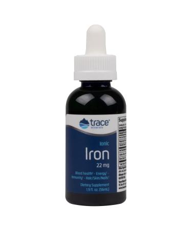 Trace Minerals | Liquid Ionic Iron Dietary Supplement Drops | 22 mg Iron Supports Cognitive Function Energy Immune System | 1.9 fl oz 46 Servings