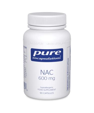 Pure Encapsulations - NAC 600mg - Professional Strength N-Acetyl-L-Cysteine - 90 Capsules