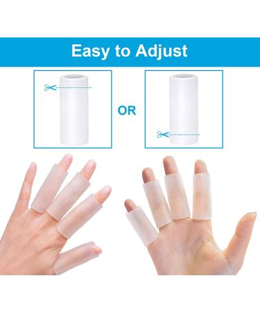 Buy Sumifun Finger Cots, 10 Gel Finger Protector for Callus, Scald, Thorn,  Cracked Finger, Finger Tubes for Crafting, Basketball, Volleyball,  Gardening, Sports, Reduce Rubbing, , Beige Online at desertcartINDIA