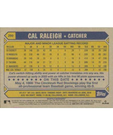 2022 Topps Archives #290 Cal Raleigh 1987 Topps NM-MT RC Rookie Seattle Mariners  Baseball