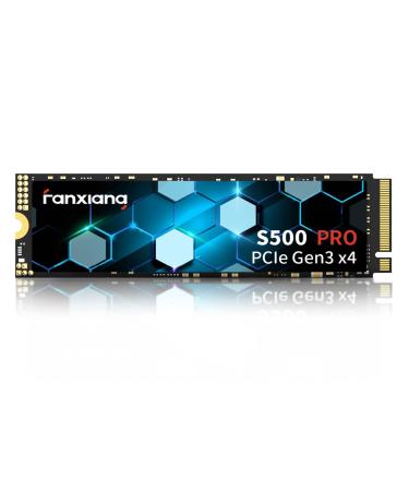 fanxiang S500 Pro 2TB NVMe SSD M.2 PCIe Gen3x4 2280 Internal Solid State Drive SLC Cache 3D NAND TLC Up to 3500MB/s Compatible with Laptop and PC Desktops(Black) PCIe 3.0-3500MB/s(S500 Pro) 2TB