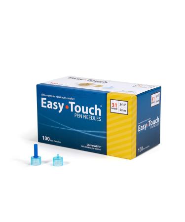  EasyTouch U-100 Insulin Syringe with Needle, 29G 1cc 1