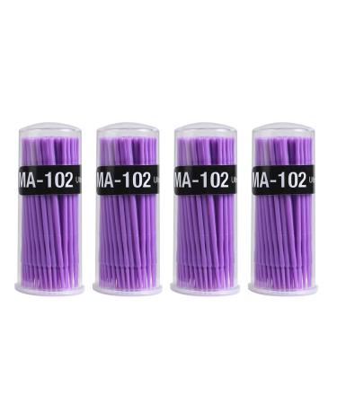 Shintop 300pcs Micro Applicator Brushes, Disposable Eyelash Extension  Brushes for Makeup, Oral and Dental (Purple+Blue+Pink)