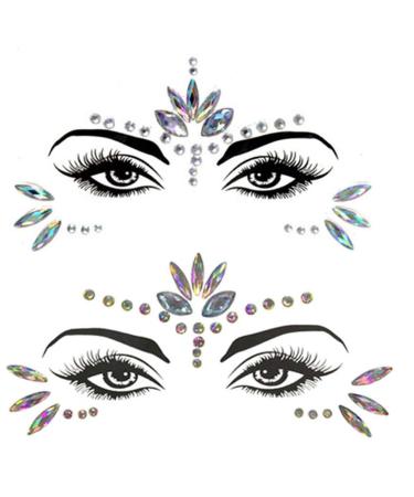 Face Jewels Gems Stick on Face Rhinestones for Makeup Body Jewels