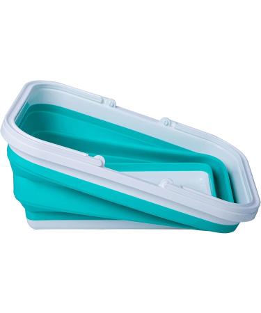 AUTODECO Collapsible Sink 2 Pack with Handle Towel, 2.37 Gal / 9L