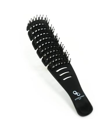 Flex Boar Bristle Brush by Everlong Hair  Flexible Brush for Detangling Wet or Dry Hair  For All Hair Types  Safe for Extensions & Wigs