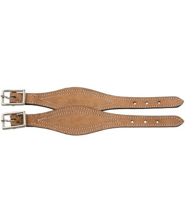 Tough-1 Shaped Leather Hobble Straps Roughout