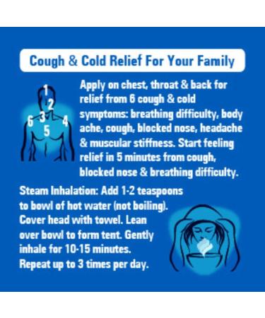 Vicks Vaporub 110ml, Provides effective Multi-symptom Relief from Cold  Symptoms