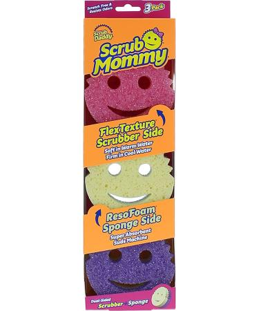  Scrub Daddy Damp Duster, Magical Sponge for Cleaning Venetian &  Wooden Blinds, Vents, Radiators, Skirting Boards, Mirrors and Cobwebs,  Traps Dust, Grey : Health & Household