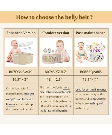 2 Pcs Baby Umbilical Hernia Treatment Belt Infant Kids Elastic