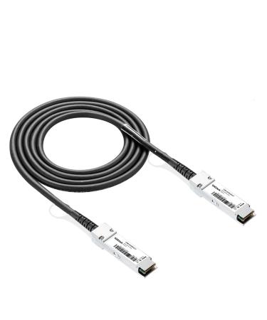 10Gtek 40G QSFP+ DAC Cable - 40GBASE-CR4 Passive Direct Attach Copper Twinax QSFP Cable for Cisco QSFP-H40G-CU50CM Meraki MA-CBL-40G-50CM Mikrotik Open Switch Devices 0.5-Meter(1.6ft) 0.5m 40G 1