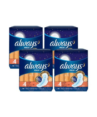  Always Zzzs Overnight Disposable Period Underwear For Women,  Size Small/Medium, Black Period Panties, Leakproof, 7 Count X 2 Packs