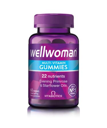 Wellwoman Multivitamin Gummies - Once a Day Essential Vitamin for Women | Energy Immune and General Health | Vegan Formula with Evening Primrose Vitamin B6 B12 and More