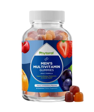 Natural Multivitamin for Men Gummies with Zinc - Men s Multivitamin Gummy with Vitamin D C A & Biotin - Mens Multivitamins Gummies with Vitamin B6 & Vitamin B12 for Full Mens Health Supplement