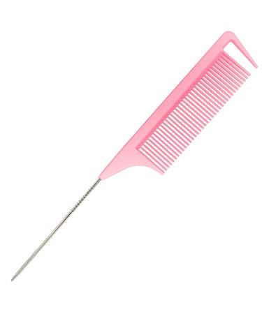 Yumflan Rat Tail Combs, Parting Combs for Braiding Hair, Nylon Hair Comb  Rat tail Comb Rattail Comb with Stainless Steel Pintail for Sectioning