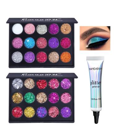 Yeweian 8 Colors Water Activated Eyeliner Palette Liquid Eyeliner