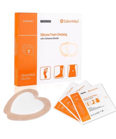  Sacral Silicone Foam Dressing with Border for Sacrum