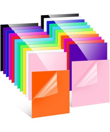 24 Pcs 12 x 12 Inch Colored Acrylic Sheets 0.08 Inch Thick Acrylic Sheets for Laser Cutting Acrylic Sheets Acrylic Panel Opaque Acrylic Boards in 12 Colors for Laser Cutting Engraving Cutting Sawing