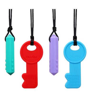 Chew Necklace for Sensory Kids 2 Pack Chewy Silicone Beads Teething  Necklaces for Boys and Girls with Autism ADHD SPD Chewable Fidget Toys to  Calms and Reduces Biting Chewing Fidgeting