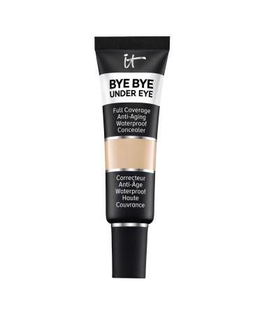 IT Cosmetics Bye Bye Under Eye Full Coverage Concealer - for Dark Circles, Fine Lines, Redness & Discoloration - Waterproof - Anti-Aging - Natural Finish  14.0 Light Tan (W), 0.4 fl oz