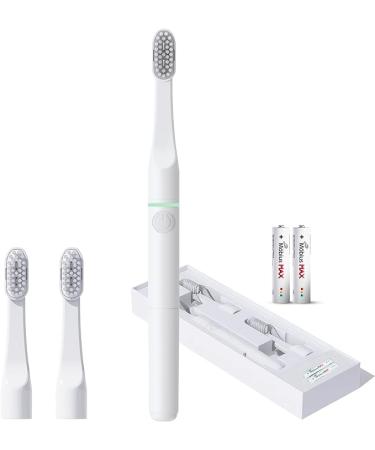 Tromatz Simple Pro Battery Powered Electric Toothbrush Gentle & Deep Cleaning with New Bioelectric Microcurrent Wave Technology - Green