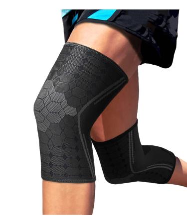 UFlex Knee Compression Sleeve Support for Women and Men - Non Slip