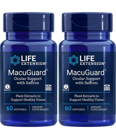 Life Extension Macuguard Ocular Support, 60 Softgels (2 Pack) 60 Count (Pack of 2)