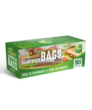 Compostable Trash Bags 100% , 2.6Gal 100 Counts, 13Gal 50 Counts, Heavy Duty