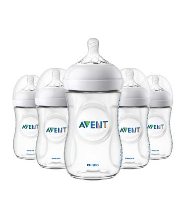  Philips Avent Natural Baby Bottle Fast Flow Nipple, 6M+, Flow 4,  SCF654/43, (Pack of 4) : Baby