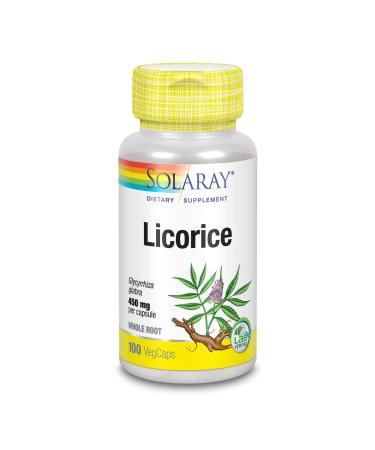 Solaray Licorice Root Supplement, 450 mg | 100 Count