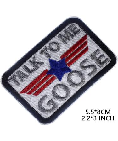 Top Gun Talk to Me Goose Embroidered Patch Hook Emblem Cute ...