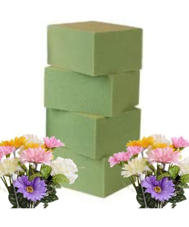 Gentle Grip Green Foam Floral Blocks, 4 Piece