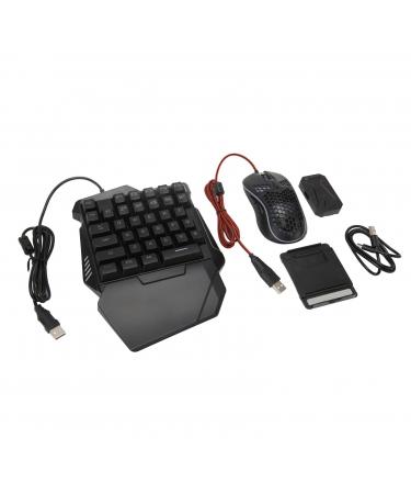 Keyboard Mouse Converter Combo Gaming Mouse Type C Wired RGB Low Latency High Sensitivity for Mobile Game