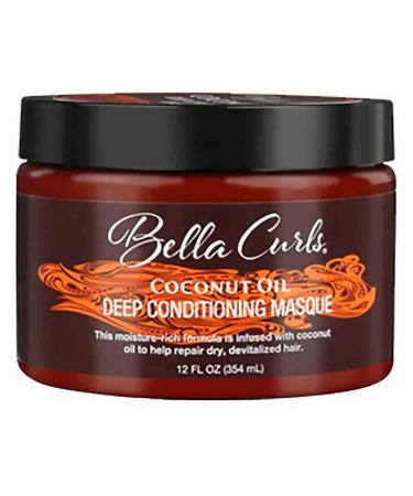 Bella Curls Coconut Oil Deep Conditioning Masque  12 Oz