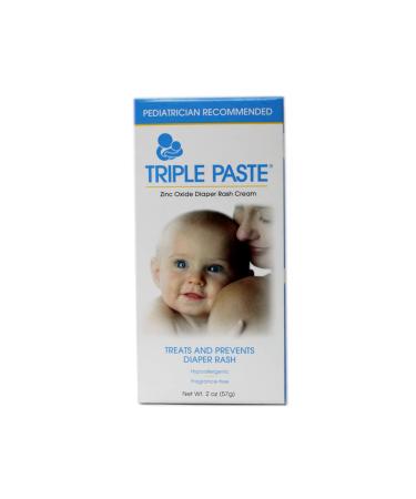 Triple Paste Triple Paste Medicated Ointment for Diaper Rash, 2-Ounce (Pack  of 2)
