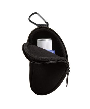 FSUHHIAD Asthma Inhaler Holder Travel Portable Carrying Holder Lightweight Neoprene Asthma Inhaler Case Mini Bag for L-Shaped Inhaler Inhaler Not Included