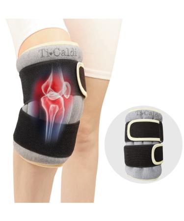 Ti Caldi Microwave Heating Pad for Knee Pain Relief Heat Pad for Muscle Ache Joints Back Pain Neck ShoulderDeep Natural Hot or Cold Therapy Small Portable Reusable Contains
