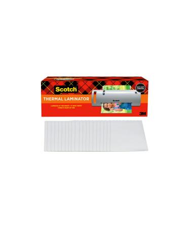 Scotch Thermal Laminator Combo Pack, Includes 20 Letter-Size Laminating Pouches, Holds Sheets up to 8.9