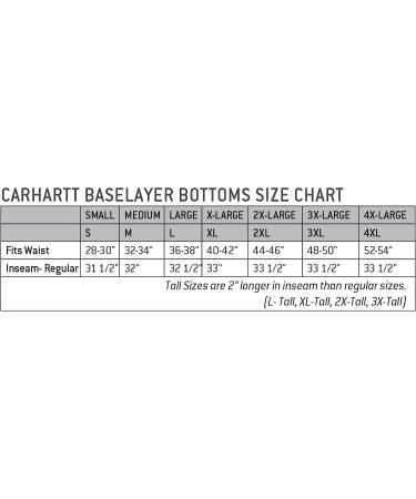 Carhartt Mens Force Heavyweight Thermal Pant Base Layer Bottom